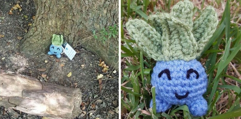  Tem algu&eacute;m espalhando Pok&eacute;mons em croch&ecirc; pelas ruas