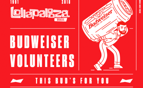 Participe do Bud Volunteers e tenha a chance de ser volunt&aacute;rio e estar no backstage do Lollapalooza 2018!    