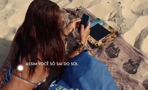 O carregador solar de N&iacute;vea