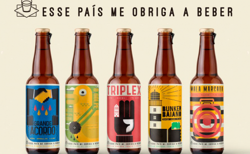 R&oacute;tulos de cerveja com clima das elei&ccedil;&otilde;es 2018! 