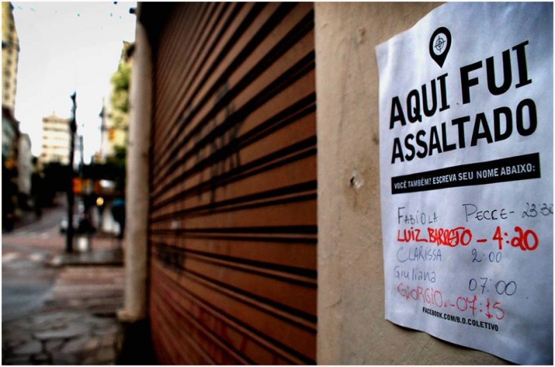 Cartazes alertam locais prop&iacute;cios a viol&ecirc;ncia 