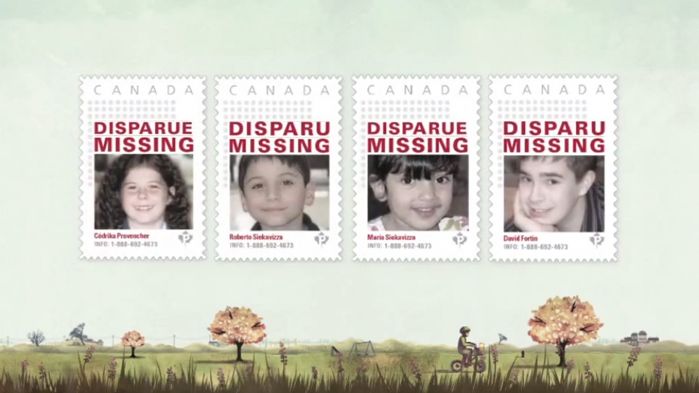 Crian&ccedil;as desaparecidas estampam selos 