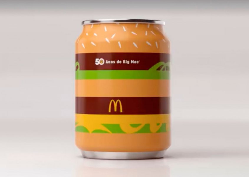 Comemora&ccedil;&atilde;o dos 50 anos do Big Mac com uma lata diferente!  