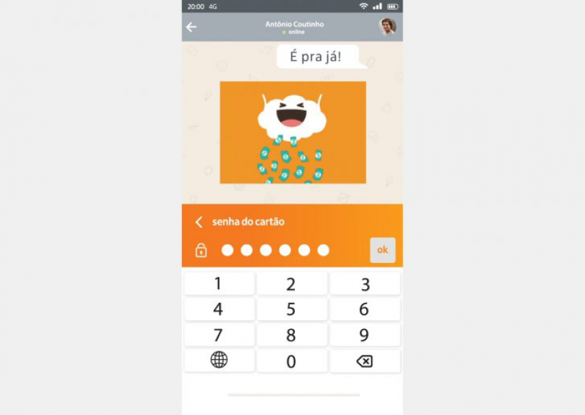 Fa&ccedil;a transfer&ecirc;ncias sem sair de um aplicativo com o novo Teclado Ita&uacute;! 